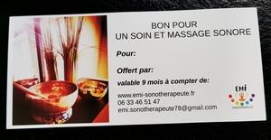 offrir une carte cadeau pour un soin et massage aux bols tibétains